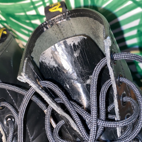 Vintage Dr. Martens Black Leather Combat Boots Women’s UK8 US 10 England - Picture 11 of 13